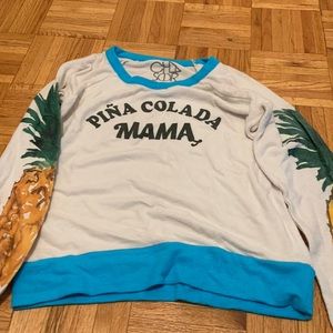 Pina colada mama sweatshirt. XS